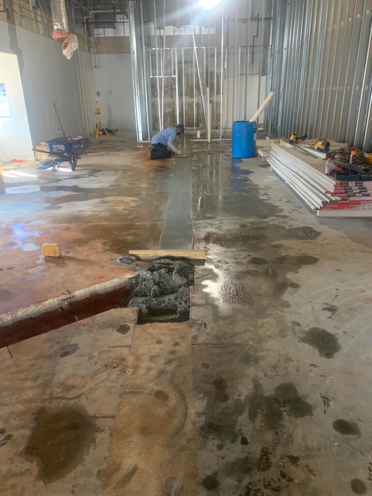 Slab leak repair in Theodore