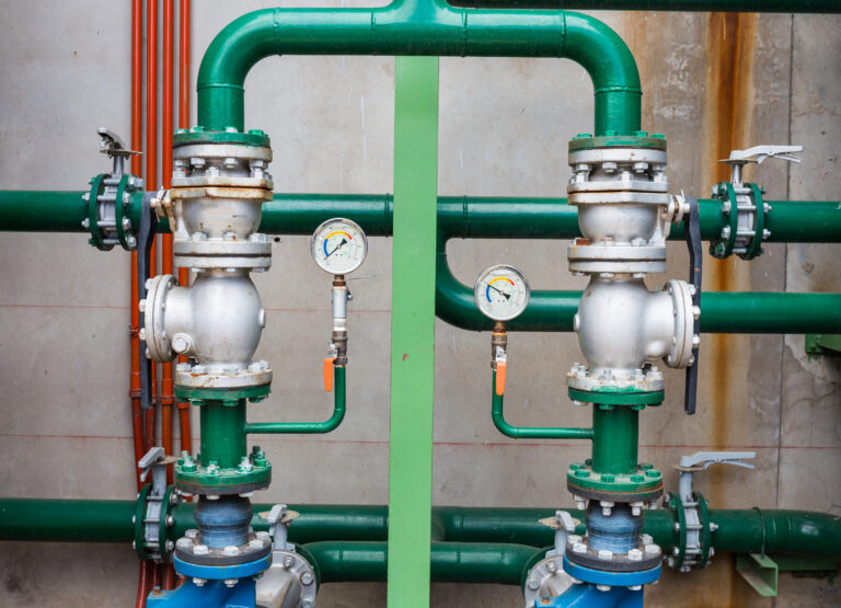 industrial boiler room. Commercial plumbing services in Mobile